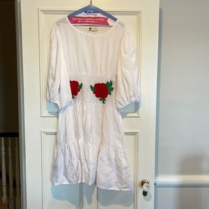 LABOR DAY SALE Embroidered Fanm Mon dress. Size small